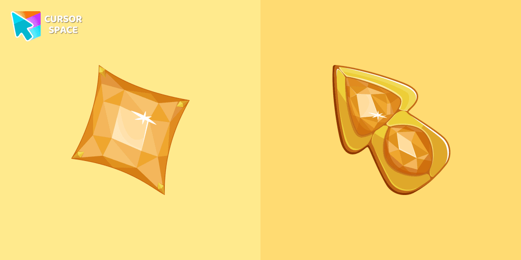Yellow Diamond cursor cursor pack